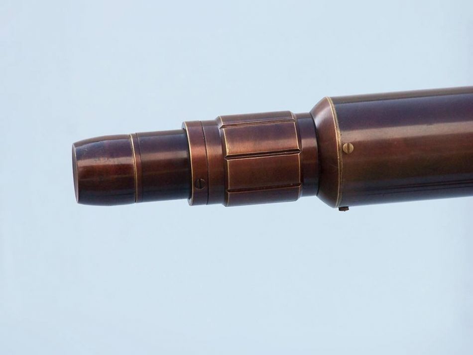 Floor Standing Bronzed Anchormaster Telescope 65""