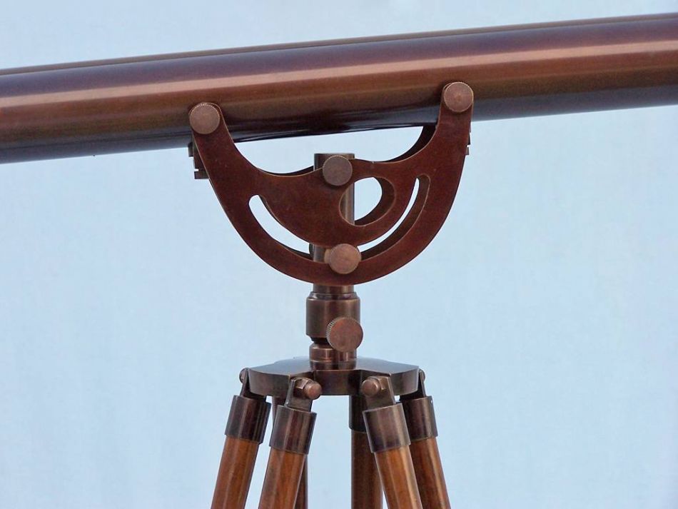 Floor Standing Bronzed Anchormaster Telescope 65""