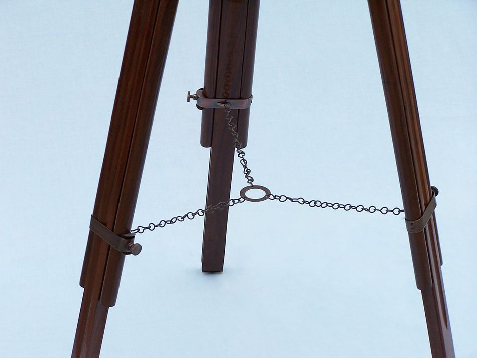 Floor Standing Antique Copper Galileo Telescope 65""