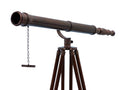 Floor Standing Antique Copper Galileo Telescope 65""