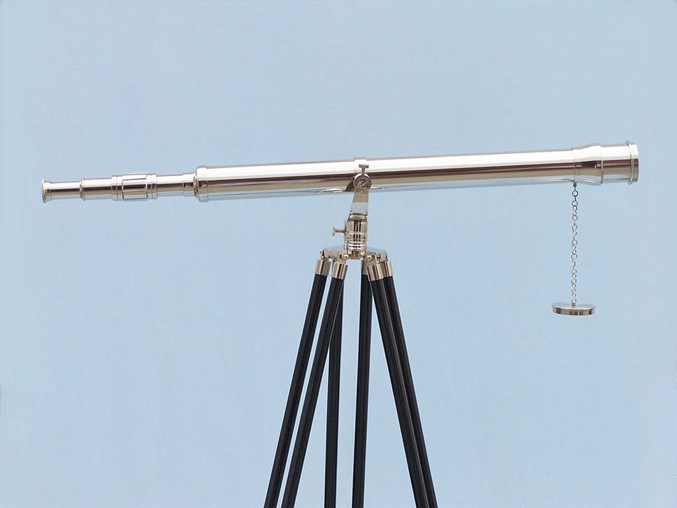 Floor Standing Chrome Galileo Telescope 65""
