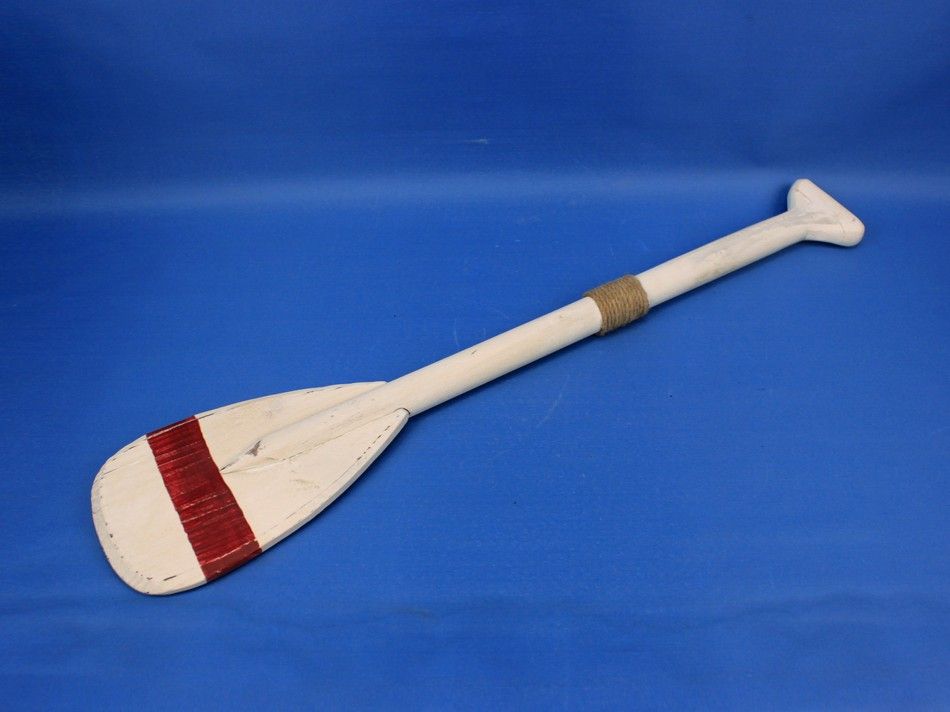 Wooden Manhattan Beach Decorative Rowing Boat Paddle with Hooks 24""