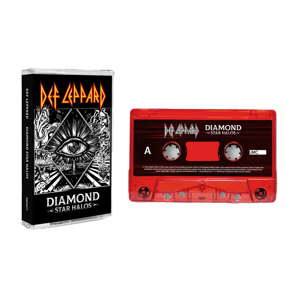 Def Leppard - Diamond Star Halos (RED CASSETTE) | Mint (M) Mint (M)