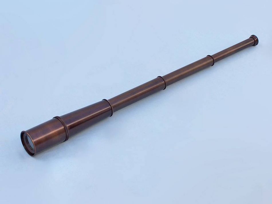 Deluxe Class Hampton Collection Bronze Spyglass With Rosewood Box 36""