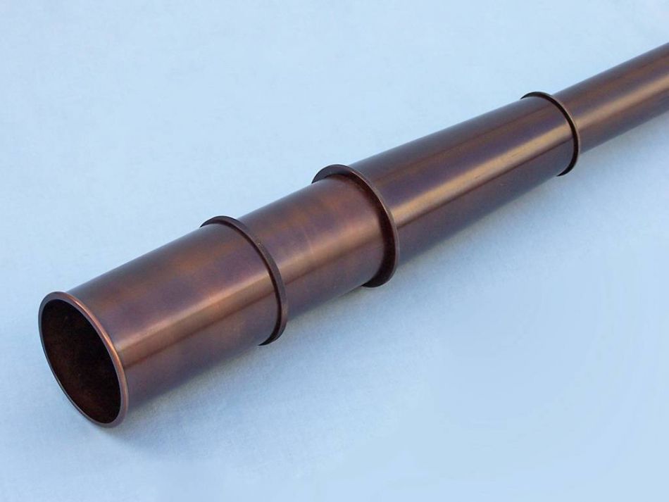 Deluxe Class Hampton Collection Bronze Spyglass With Rosewood Box 36""