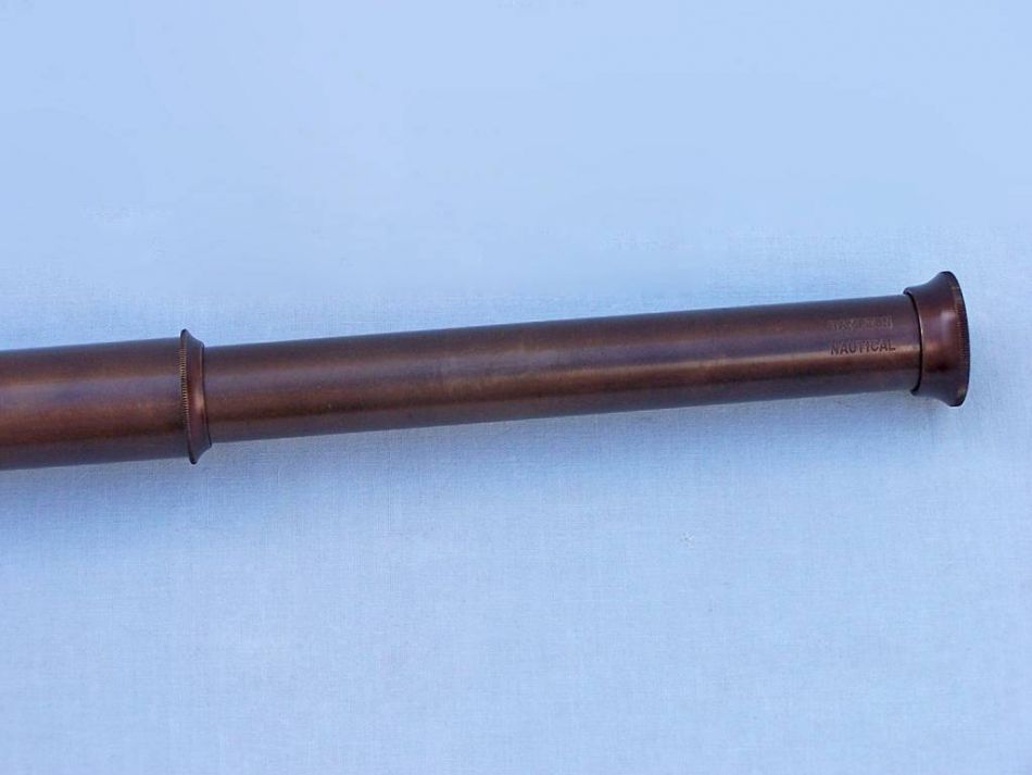 Deluxe Class Hampton Collection Bronze Spyglass With Rosewood Box 36""