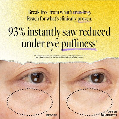 derma e Vitamin C Bright Eyes Hydro Gel Patches 60ct - New - PhishStones Products