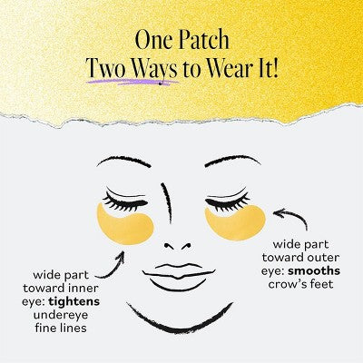 derma e Vitamin C Bright Eyes Hydro Gel Patches 60ct - New - PhishStones Products
