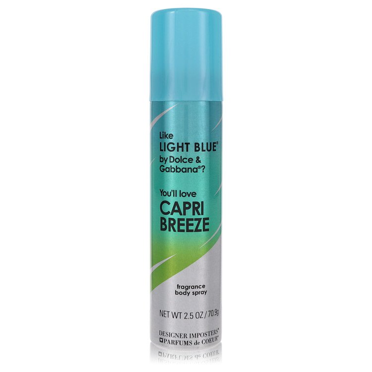 Designer Imposters Capri Breeze by Parfums De Coeur Body Spray 2.5 oz for Women - PhishStones Products