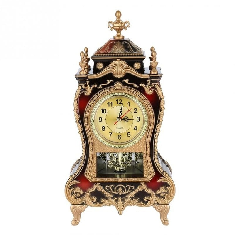 Desk Alarm Clock Vintage Clock Classical Royalty Sitting Room Desk Imperial Furnishing Creative Sit Pendulum Clock - PhishStones Products