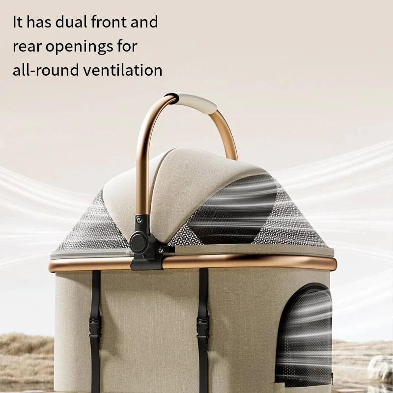 Detachable Pet & Baby Stroller - Portable One - Click Fold, Lightweight Universal Travel Stroller - PhishStones Products