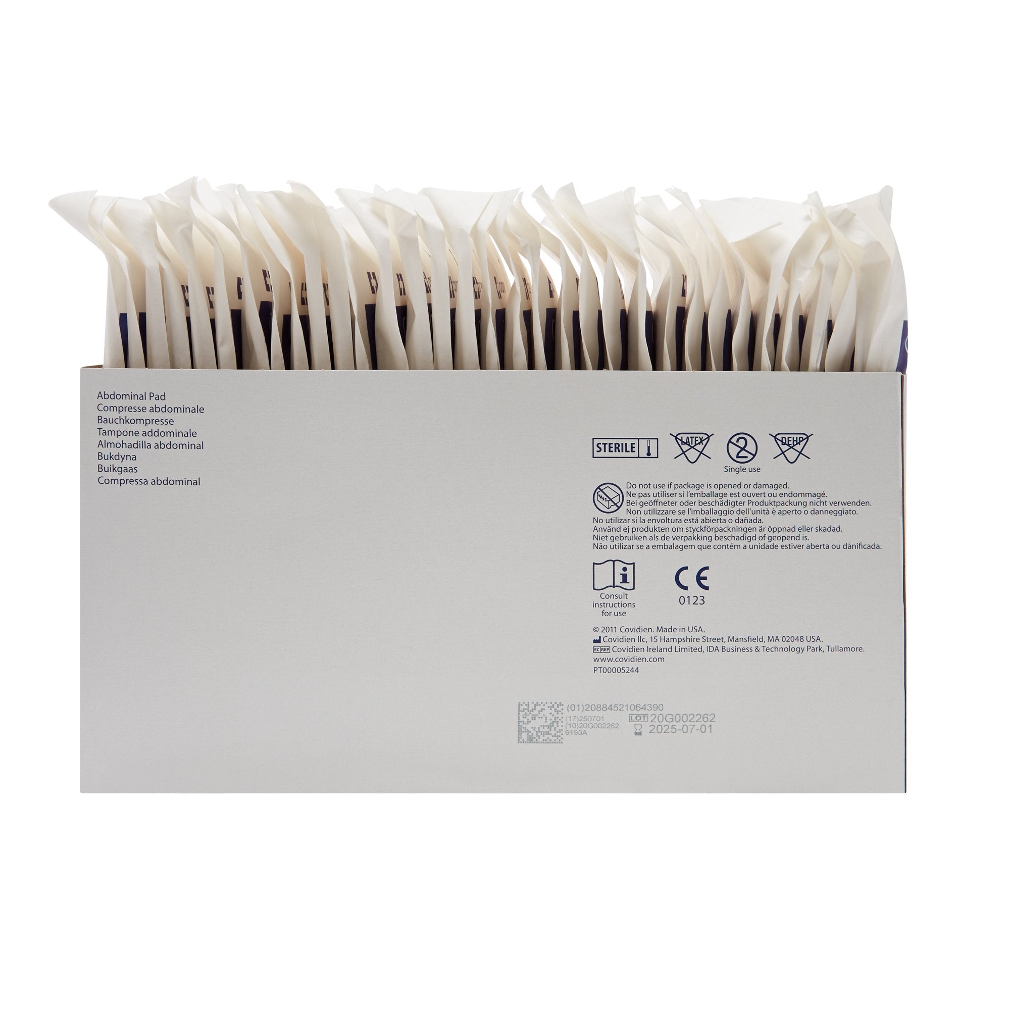 Curity™ Sterile Abdominal Pad, 5 x 9 Inch 9190A