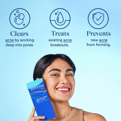 Differin Retinoid Acne Treatment; Adapalene Gel 0.1% 45g/1.6oz - Imperfect Box - PhishStones Products
