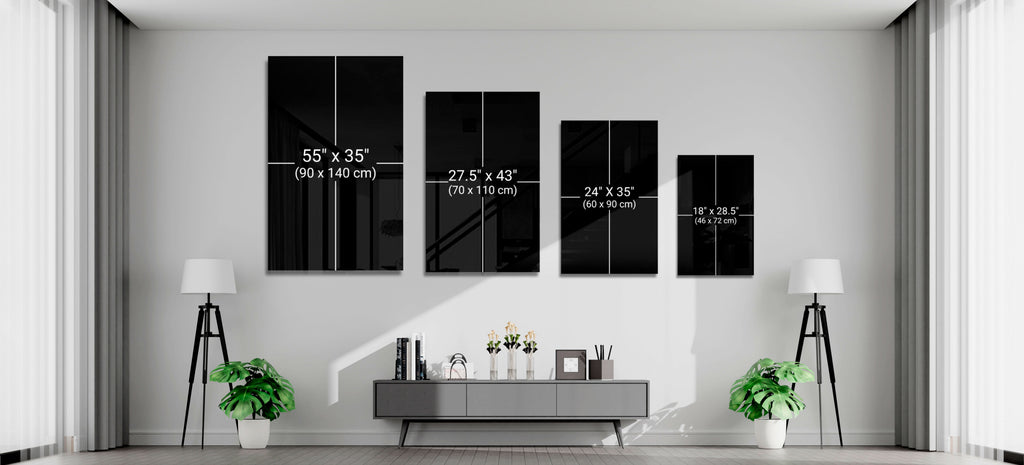 Long Exposure Sea Stacks at Dusk Glass Wall Art