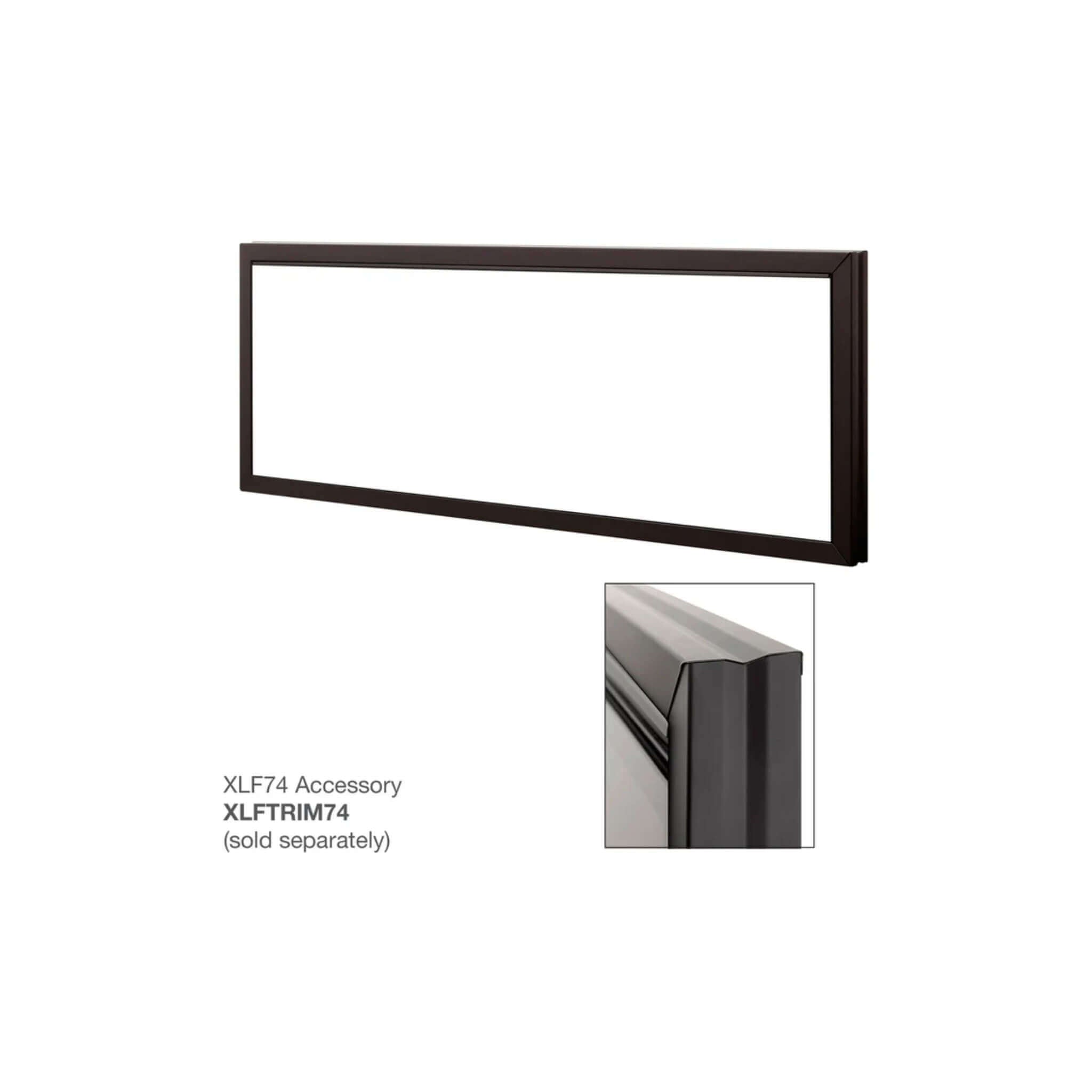 Dimplex IgniteXL 74-Inch Premium Built-In Linear Electric Fireplace With Integrated Heater Fan [XLF74] (SAK14736)