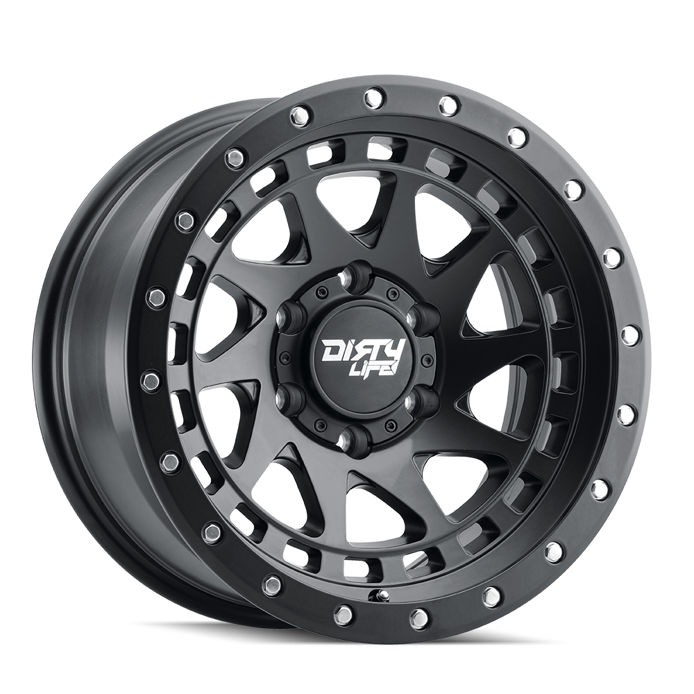 DIRTY LIFE ENIGMA PRO 9311 MATTE BLACK 17X9 5 - 127 - 38MM 71.5MM 9311 - 7973MB38 - PhishStones Products
