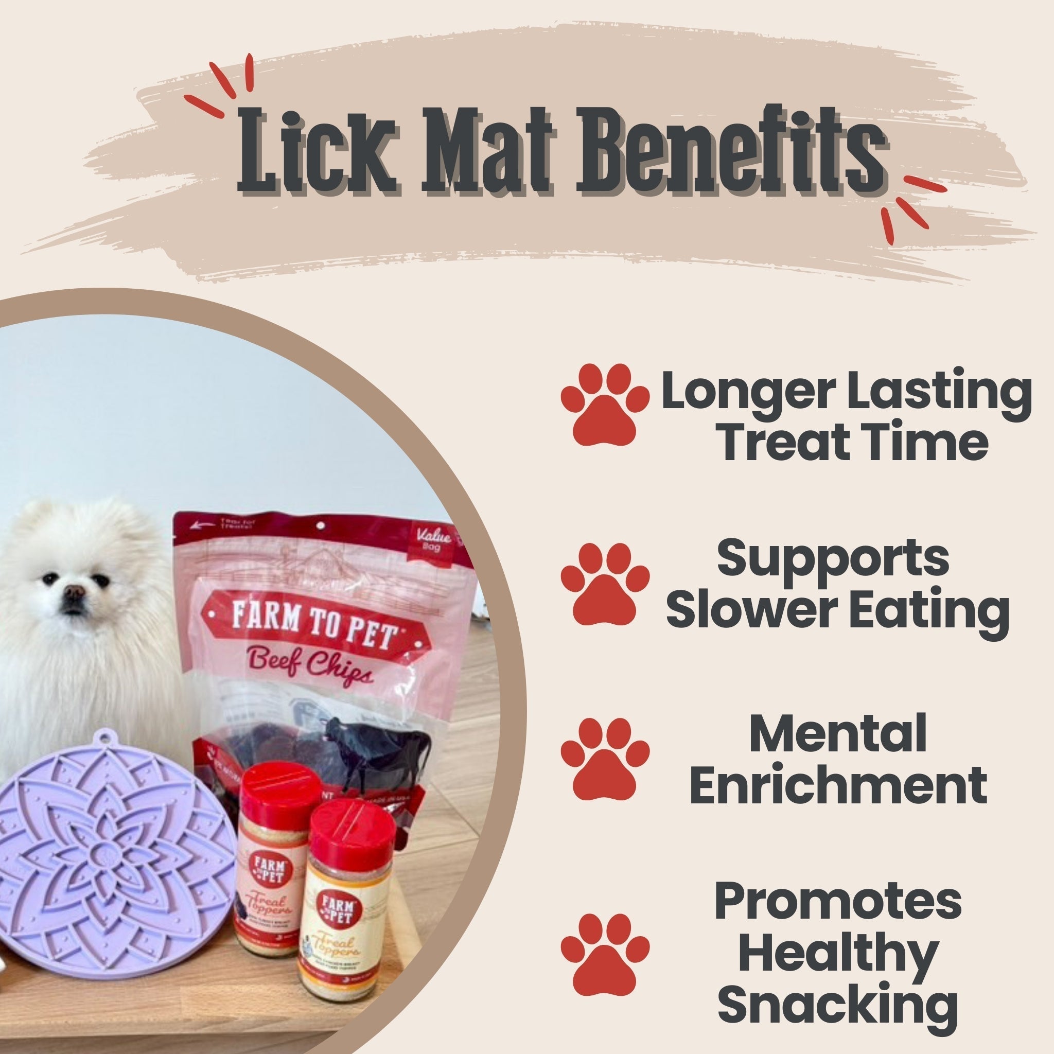 Dog Lick Mats with Suction Cups - PhishStones Products