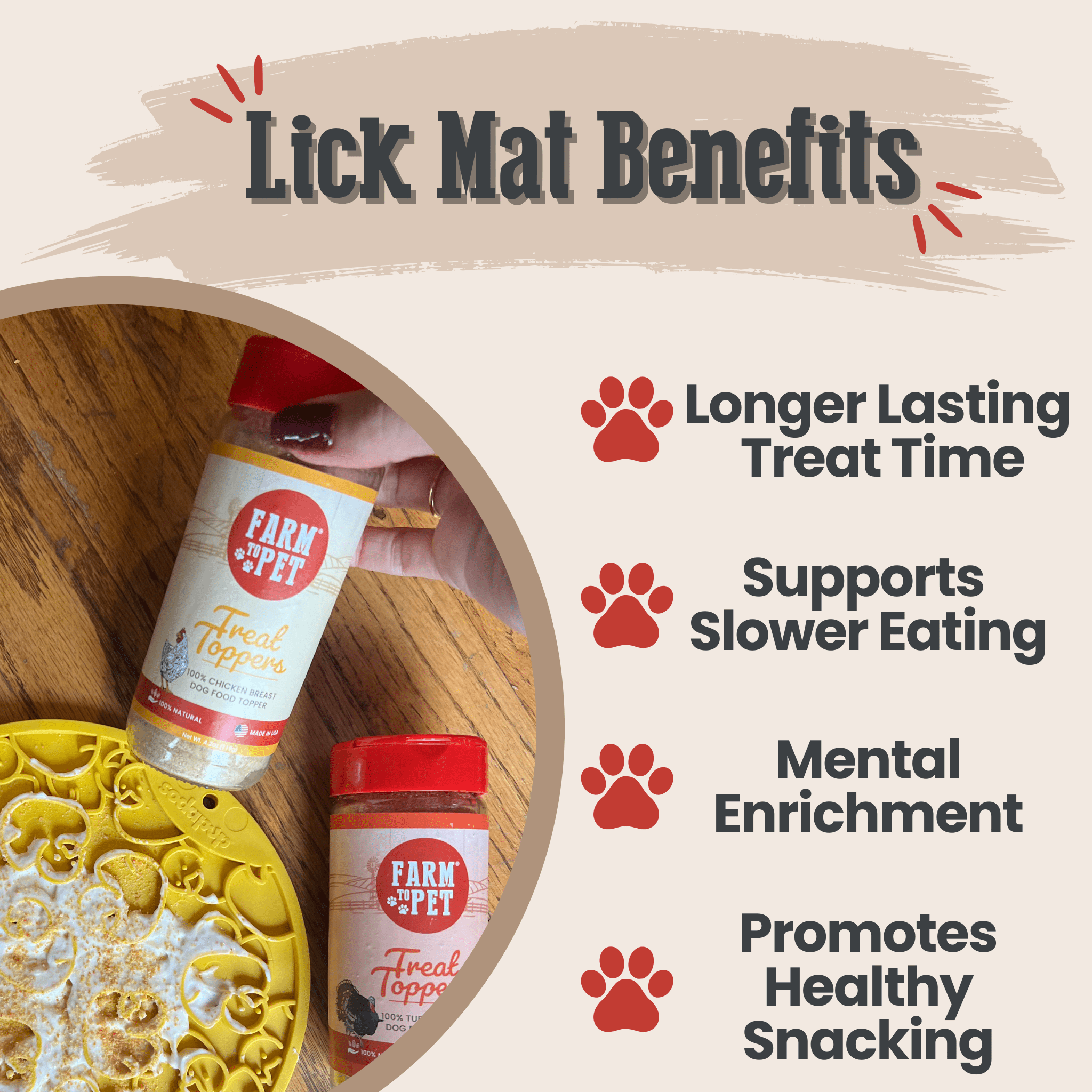 Dog Lick Mats with Suction Cups - PhishStones Products
