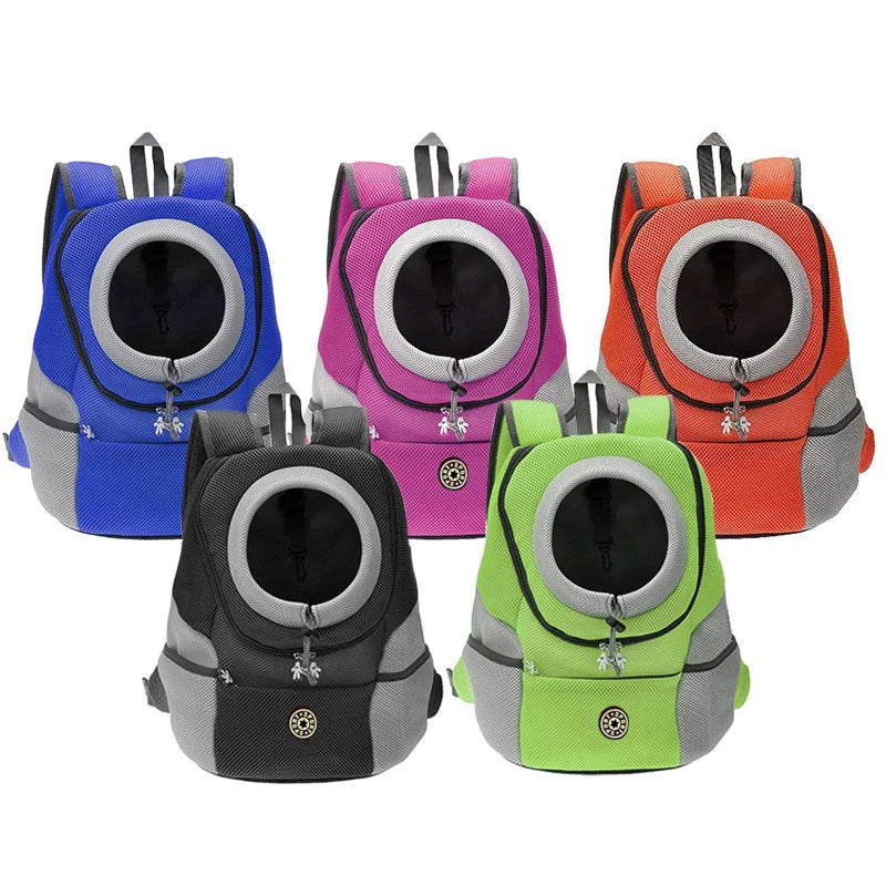 Double - Shoulder Pet Carrier Backpack for Small Dogs – Breathable Travel Dog Carrier, Fits Pets Up to 12 kg (26 lb) - PhishStones Products