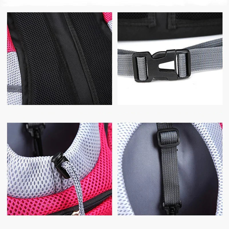 Double - Shoulder Pet Carrier Backpack for Small Dogs – Breathable Travel Dog Carrier, Fits Pets Up to 12 kg (26 lb) - PhishStones Products