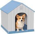 DRATO Dog Houses Resin Small Indoor Outdoor Dog Kennel for All - Weather Use Cozy Shelter for Small Dogs in Home, Garden, or Balcony - PhishStones Products