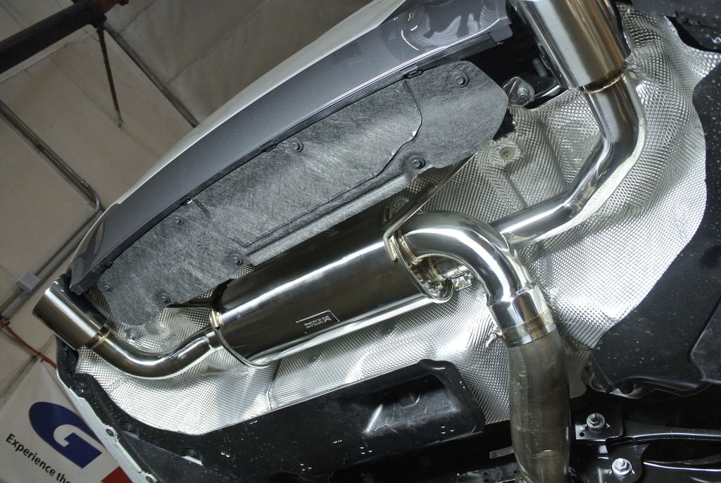 Megan Racing Supremo Axle Back Exhaust System for 2019 BMW 3-Series G20 RWD - T304 Stainless, Burnt Tip
