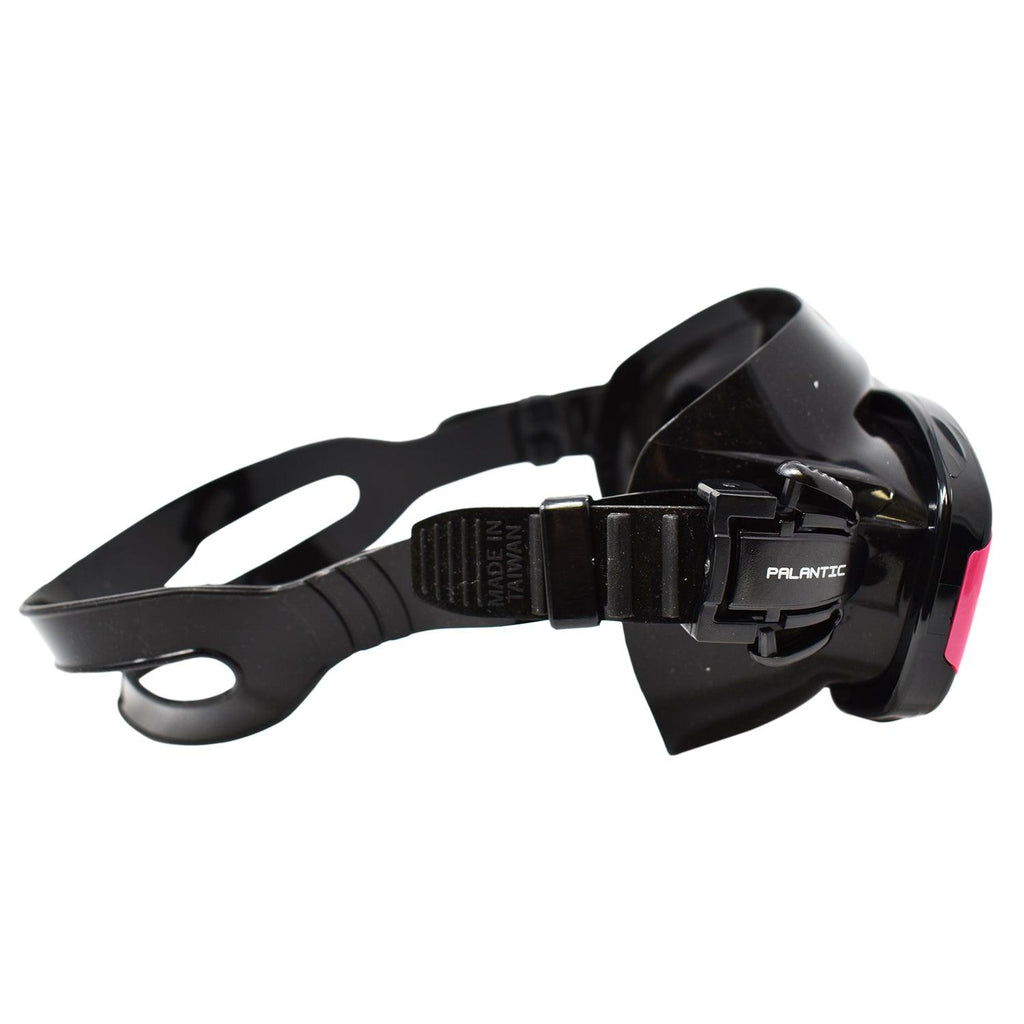 Palantic M36 Solid Pink/Black Silicone RX Farsighted Gauge Reader Lenses Dive/Snorkeling Mask