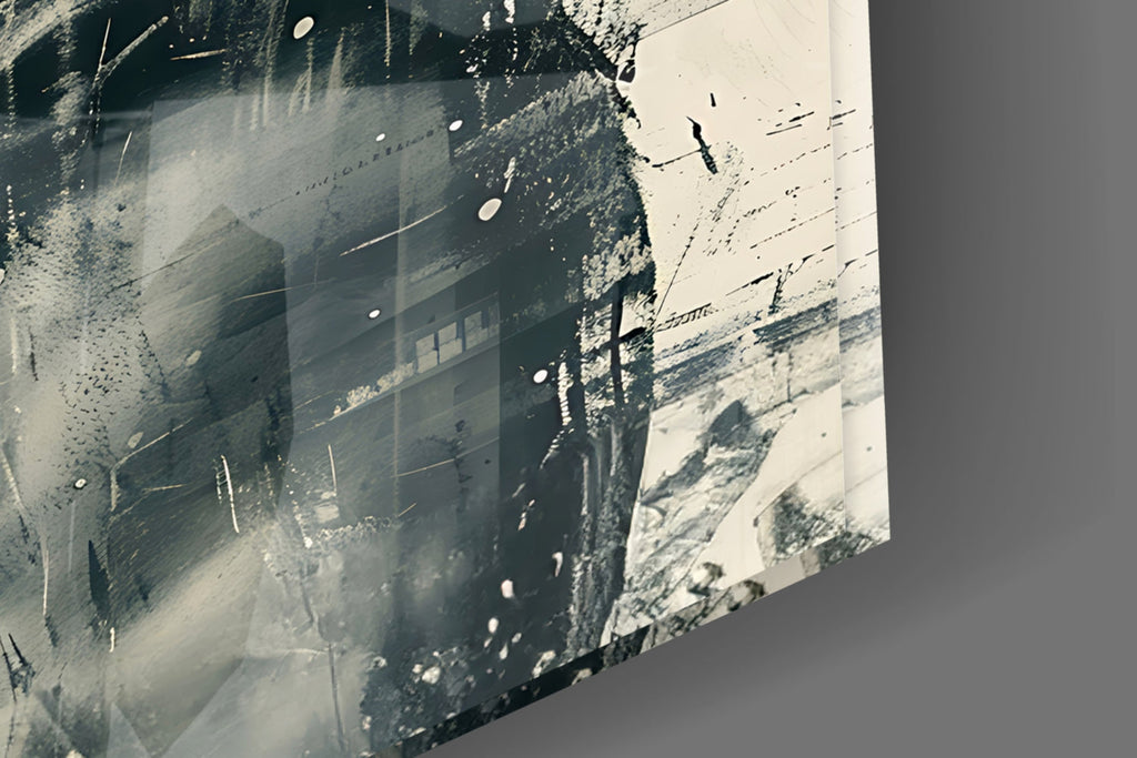 Monochrome Ink Spartan Helmet Glass Wall Art