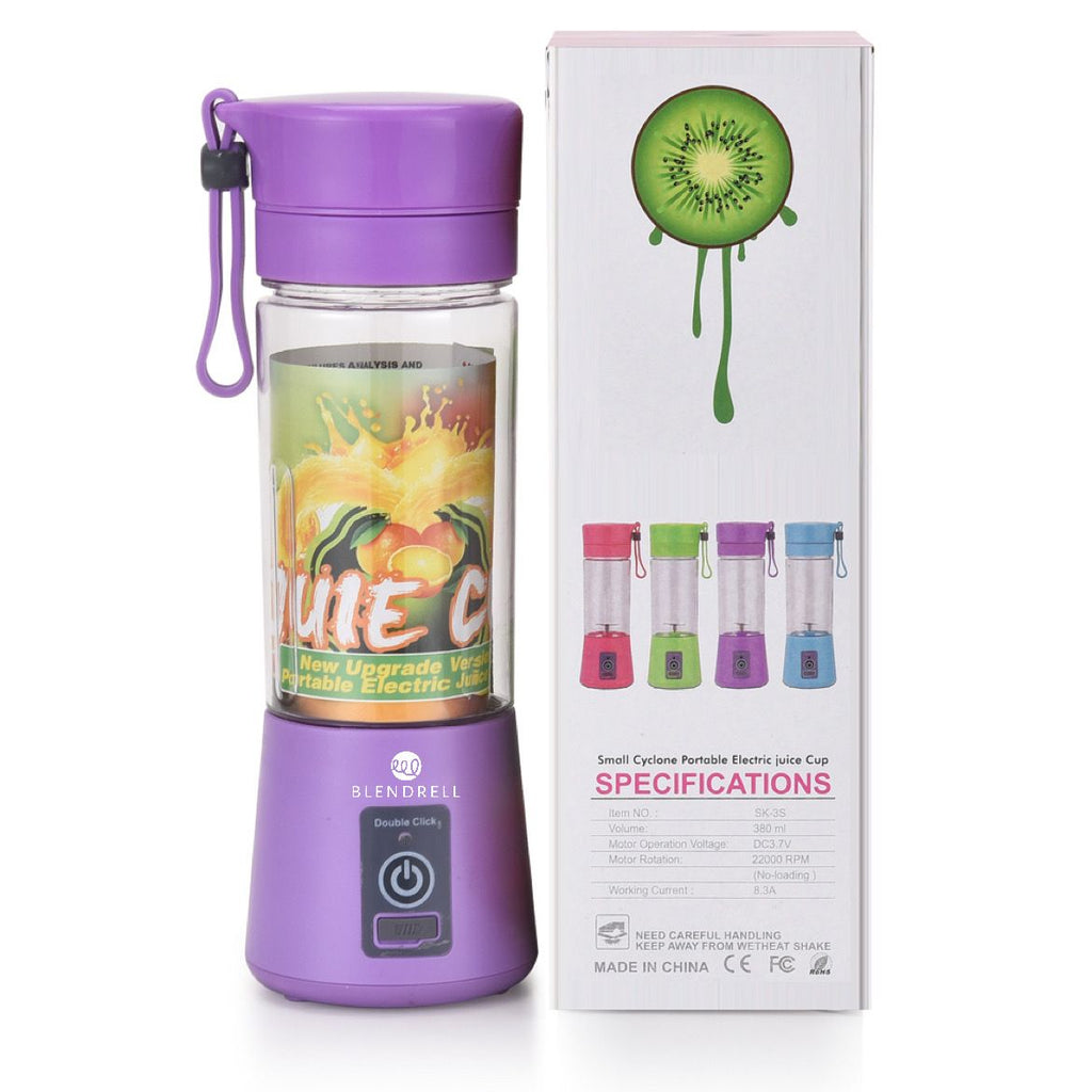 Portable Handheld USB Electric Juice Blender 6 Blades Deluxe Version by Blendrell  Perfect portable tool