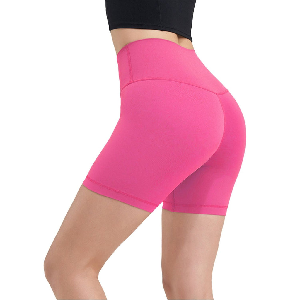 Women's High Waist Biker Shorts Tummy Control Pants Athletic Leggings Spandex Booty Shorts with 6.3In Inseam No Front Seam for Workout Yoga Running Volleyball Dance