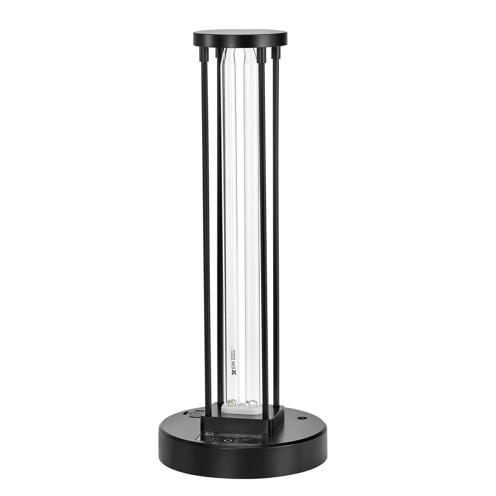 UV Light, 36W Ultraviolet Lamp with Ozone Purifier, UVC Lamp with 30/60/120 Minutes 3-Gear Timer and Remote Control, for Room up to 400 sqft, UVO Lights for Living Room, Bedroom, Hotel, School