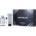 MONT BLANC EXPLORER PLATINUM by Mont Blanc EAU DE PARFUM SPRAY 3.3 OZ & SHOWER GEL 3.3 OZ & EAU DE PARFUM SPRAY 0.25 OZ MINI