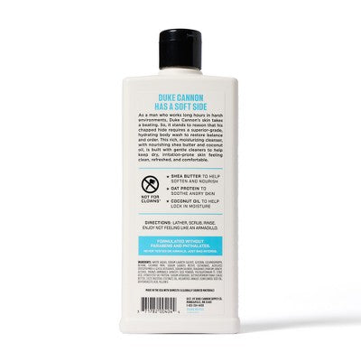 Duke Cannon Supply Co. Soft Side Hydrating Men's Body Wash 18 fl oz - Imperfect Container - PhishStones Products