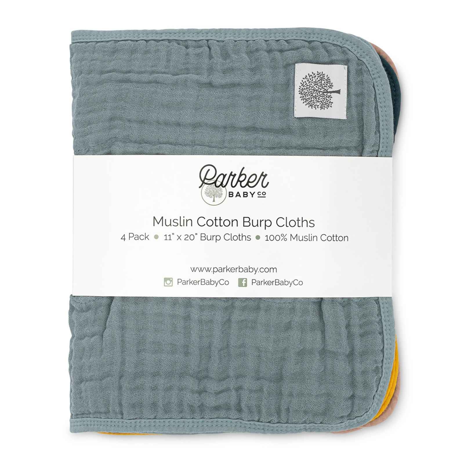 Dune Set - Muslin Burp Cloths (4 Pack) - PhishStones Products