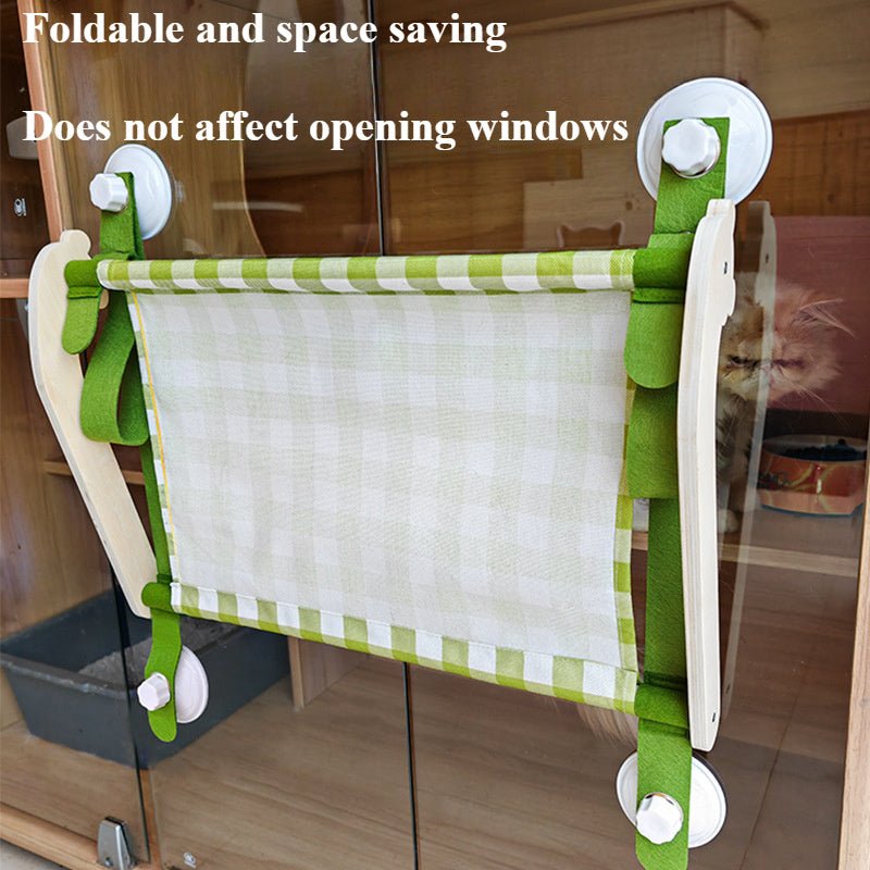 Durable Wooden Cats Hammock Pet Mat Comfortable Sun Seat Cats Beds Cat Climbing Frame Pets Accessories Cat Window Hammock Mats - PhishStones Products