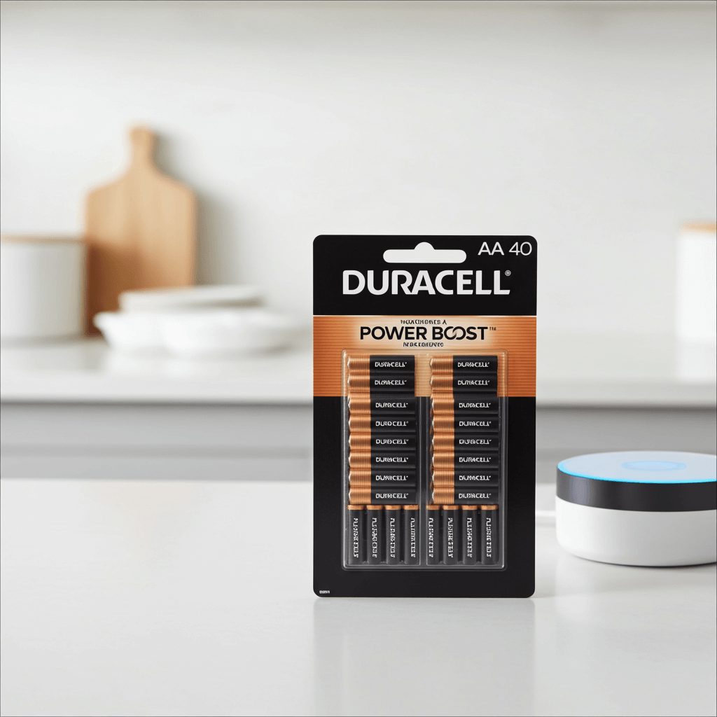 Duracell Coppertop Alkaline AA Batteries 40 Count – Long Lasting Power - PhishStones Products