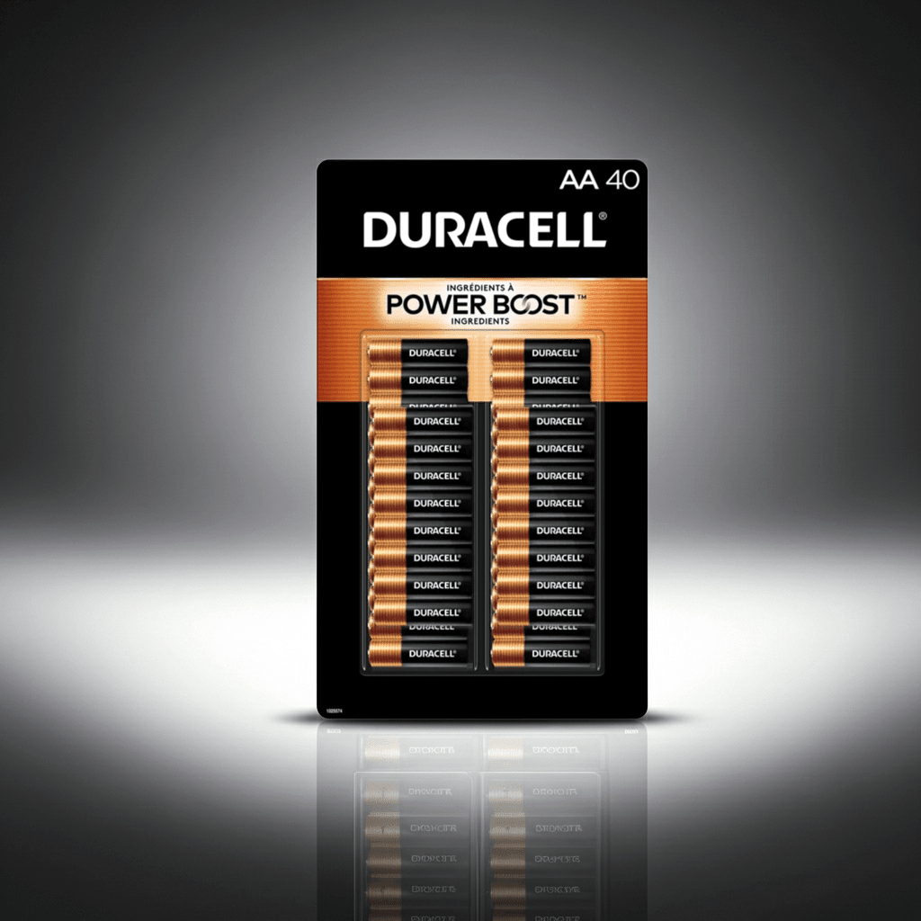 Duracell Coppertop Alkaline AA Batteries 40 Count – Long Lasting Power - PhishStones Products