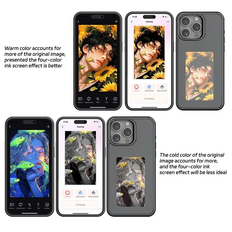 E Ink Screen Phone Case For Iphone Phone Protectors