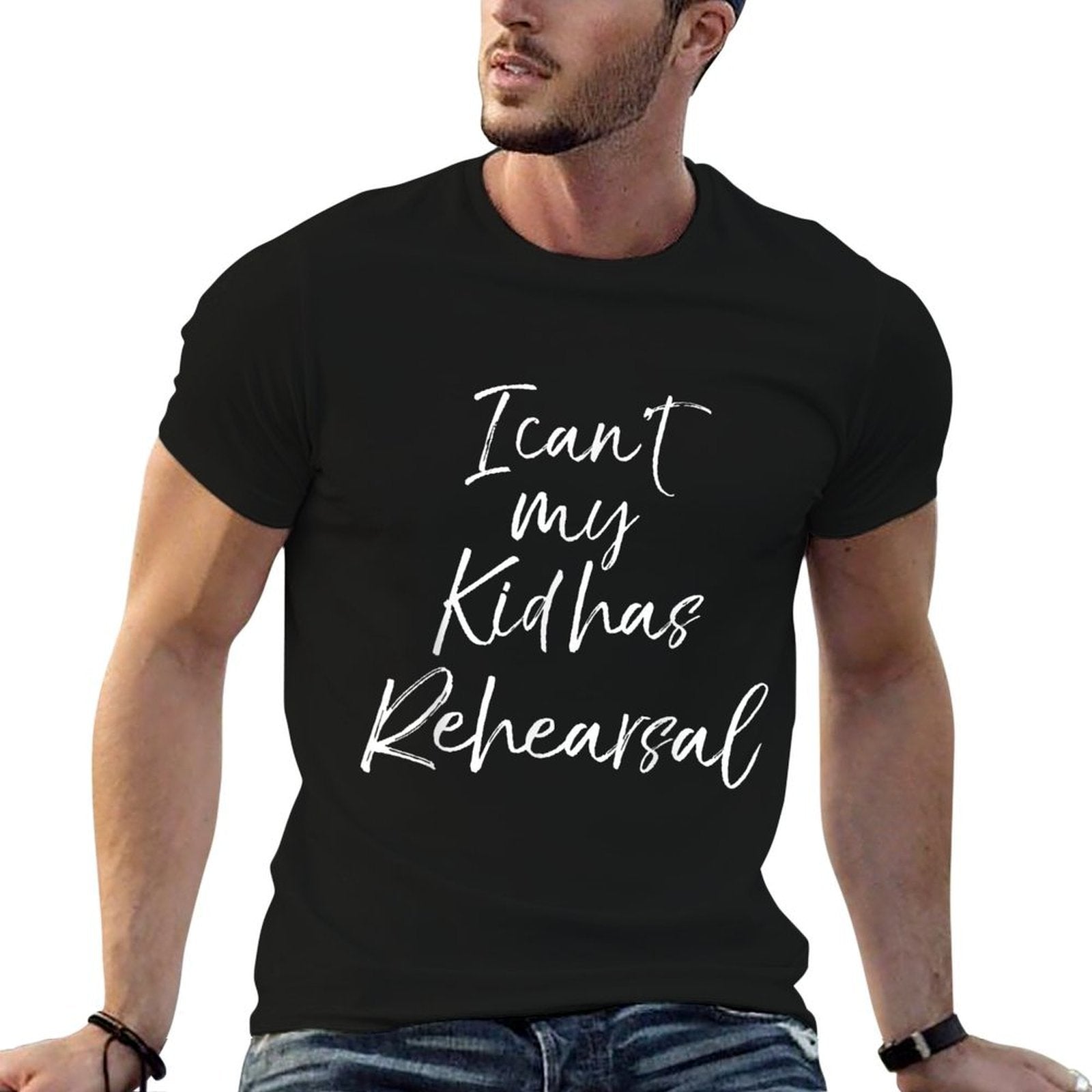 Theatre Mom Quote for Women I Cant My Kid Has Rehearsal  Polyester Blend T-Shirt