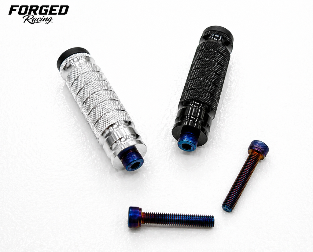 Titanium Style Foot Lock Bolts – Blue Anodized Lightweight Motorcycle / E-Moto Hardware