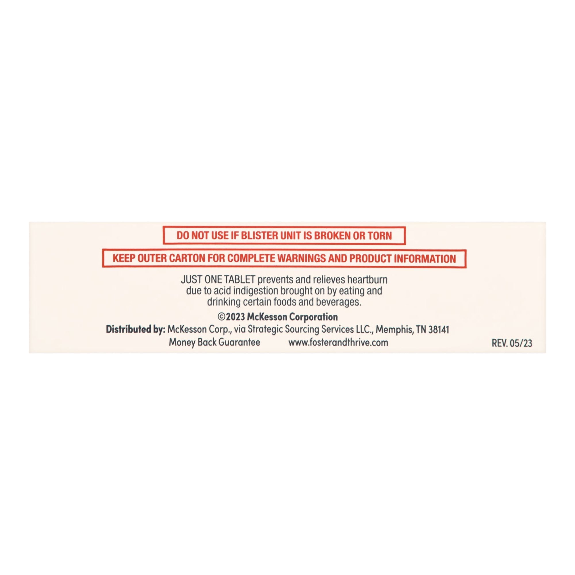 Foster & Thrive™ Original Strength Acid Reducer Famotidine Tablets 10 mg 70677110201