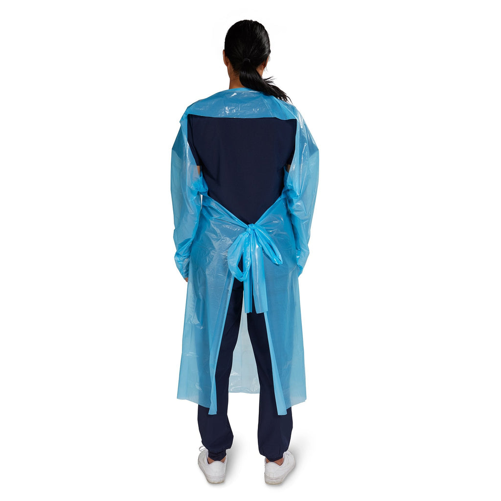 McKesson Nonrated Isolation Gowns, Blue, One Size Fits Most 16-NRTWTCB1-OSFM