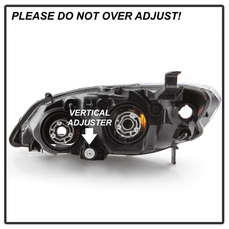 SPYDER xTune 04-05 Honda Civic (Excl Hatchback/Si) OEM Style Headlights - Black (HD-JH-HC04-4D-AM-BK) 9042706