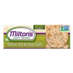 Milton's Olive Oil & Sea Salt Crackers, 6.8 Oz Case