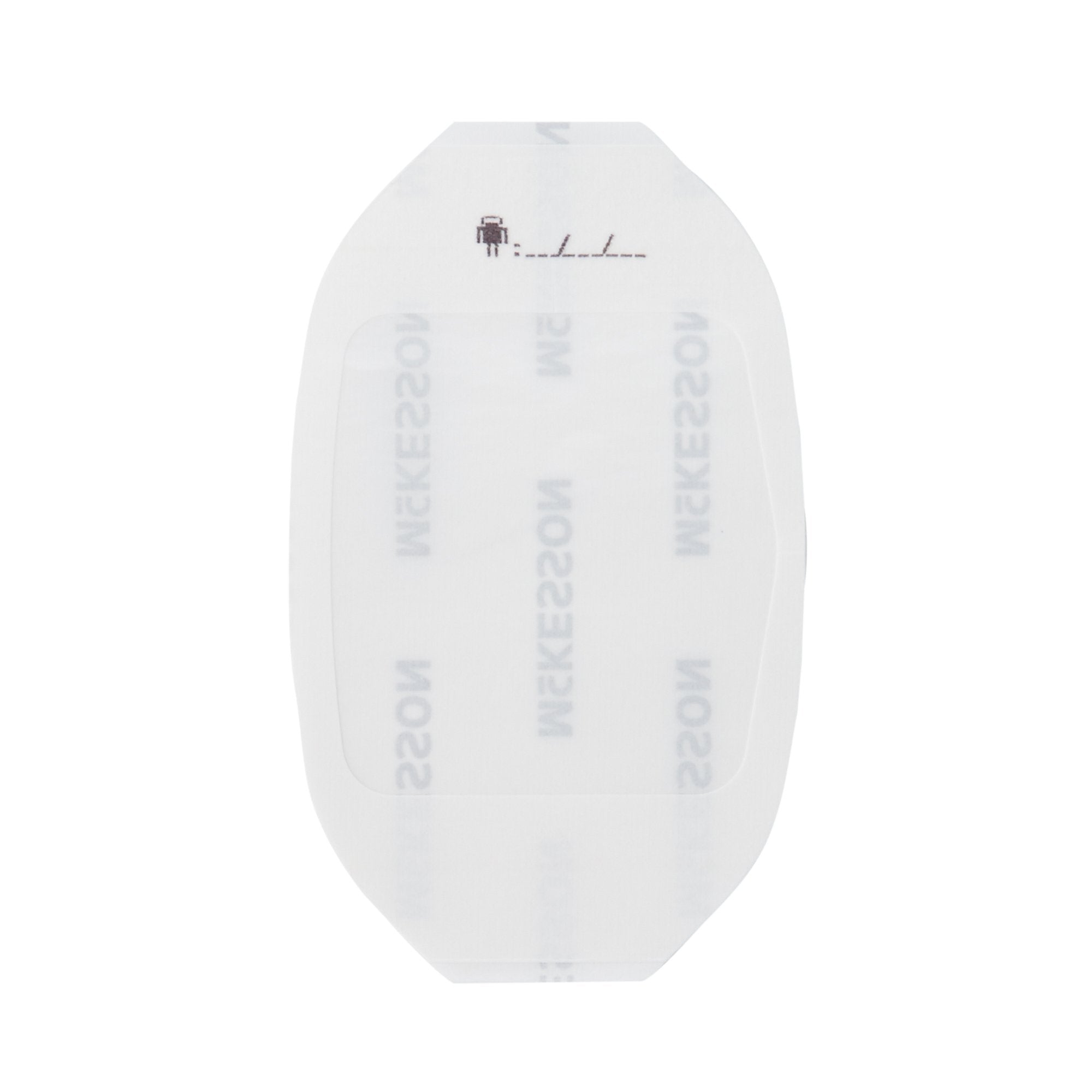 McKesson Octagonal Sterile Dressing with Frame-Style Delivery, 6 x 7 Centimeter 4985
