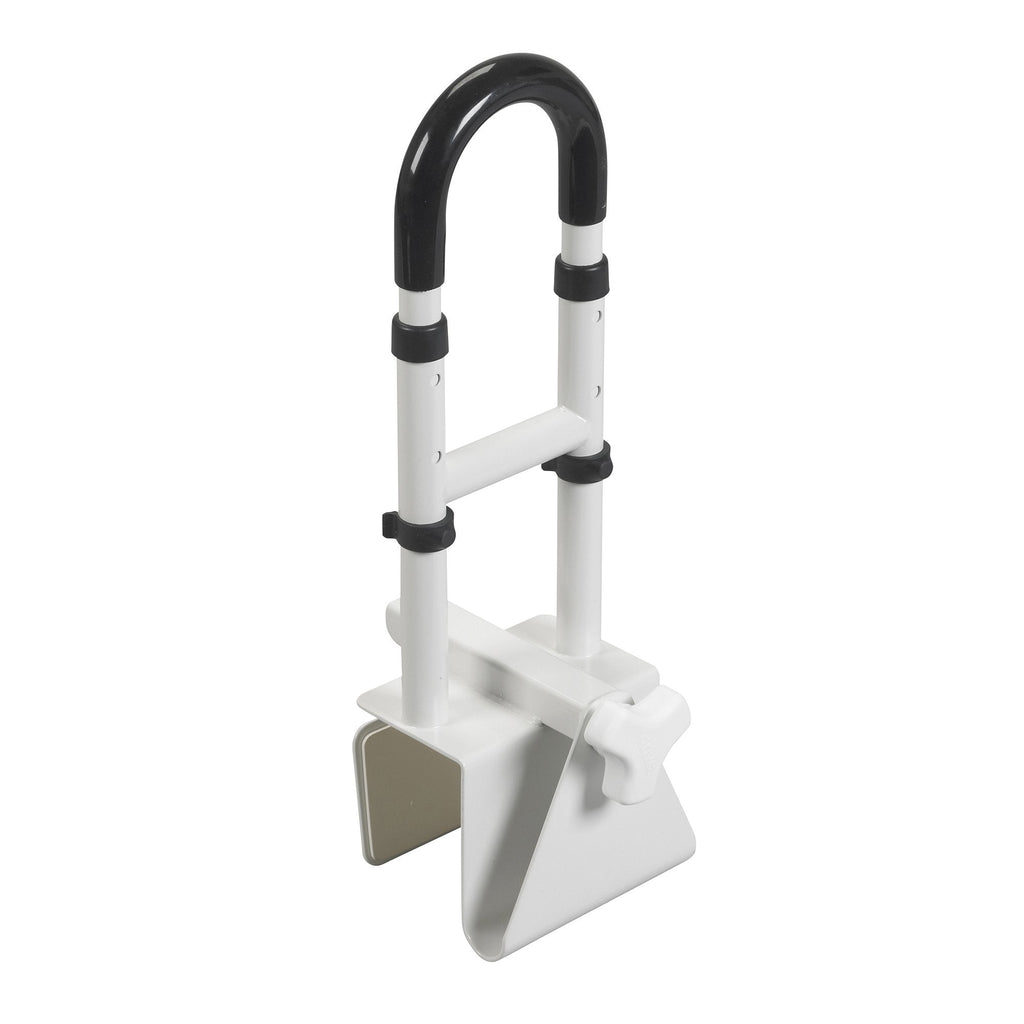 drive™ Clamp-On Tub Rail, White Steel, 14½ – 17 Inch Height RTL12036-ADJ