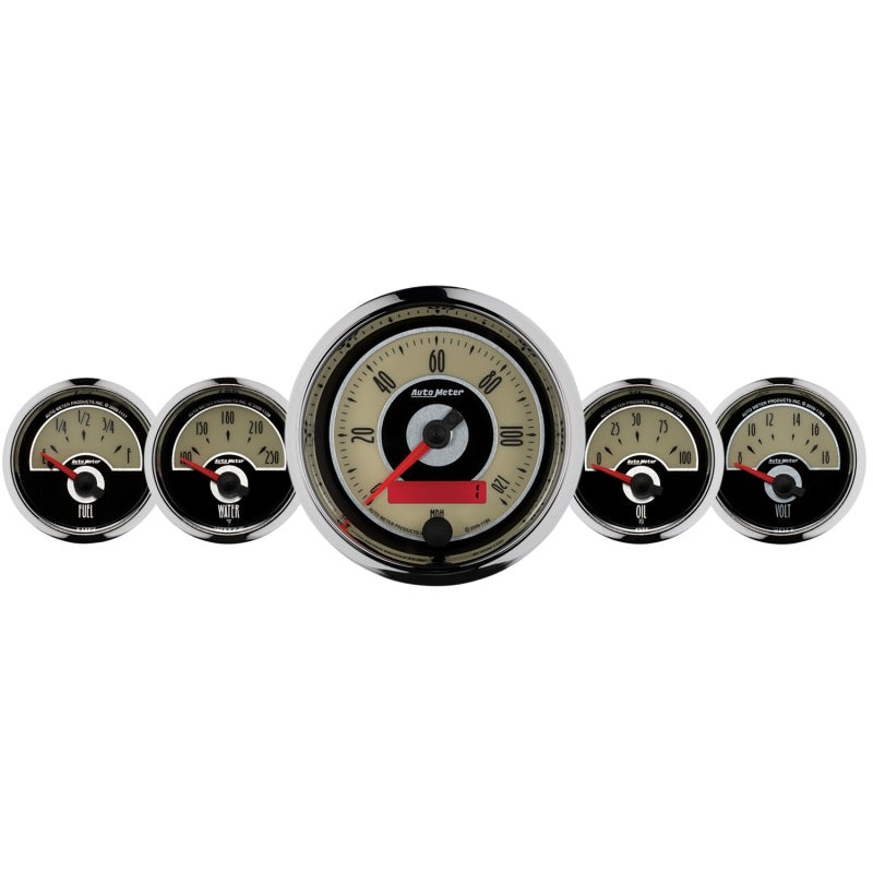 AutoMeter Gauge Kit 5 Pc. 3-3/8in. & 2-1/16in. Elec. Speedometer Cruiser 1101