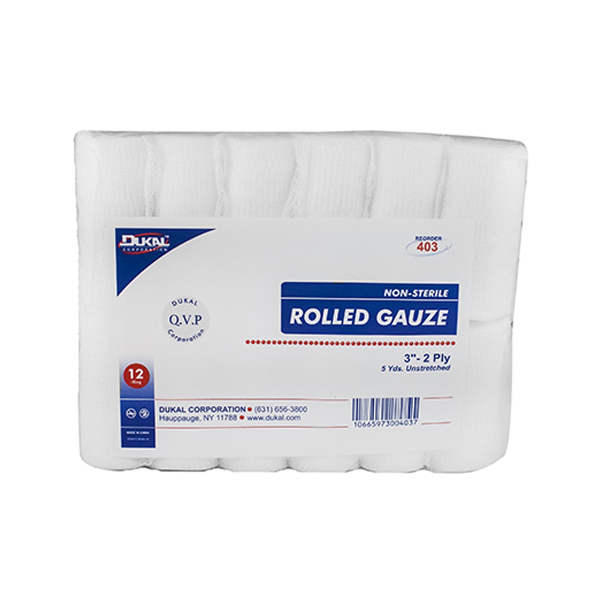 Dukal™ Conforming Bandage, 2 Inch x 5 Yard, 2-Ply 402