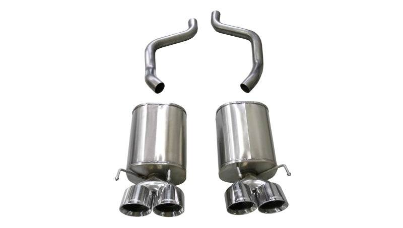 Corsa Performance 09-13 Chevrolet Corvette (C6) 6.2L Polished Sport Axle-Back Exhaust