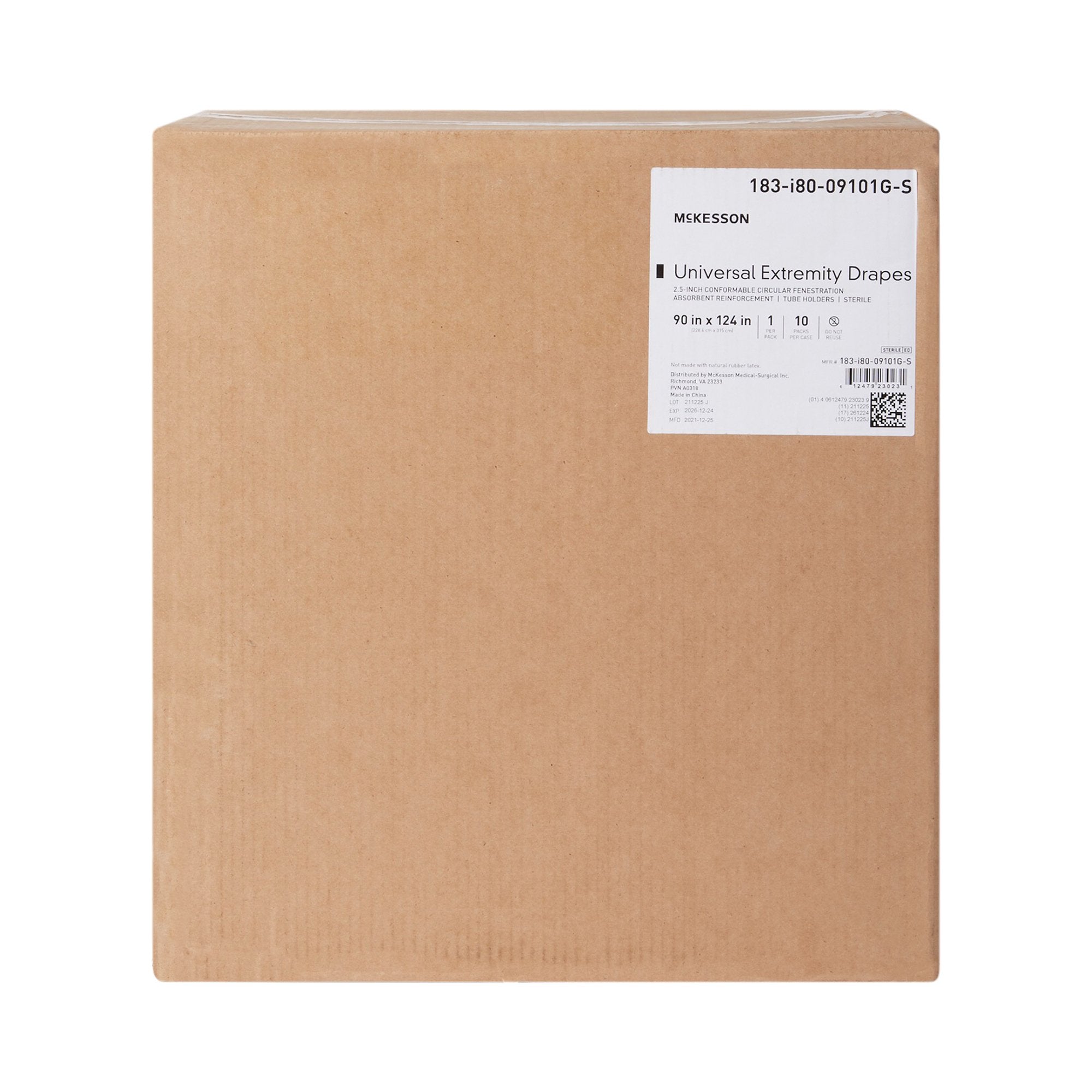 McKesson Sterile Universal Extremity Drape, 90 x 124 Inch 183-I80-09101G-S